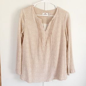 Vineyard Vines Silk blend mini polka dot top